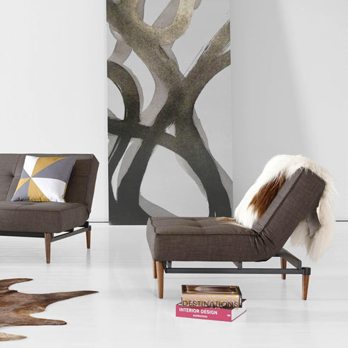 Splitback Styletto Easy Chair / Dark Wood